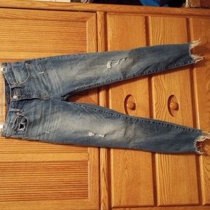 Lucky Brand Mid-Rise Skinny Ava Distressed Jeans